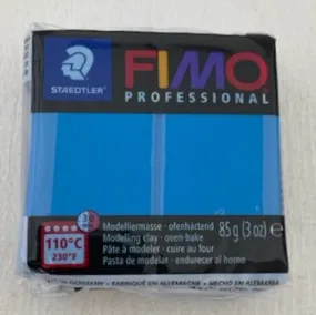 85G Block FIMO Professional Polymer Clay True Blue (300)