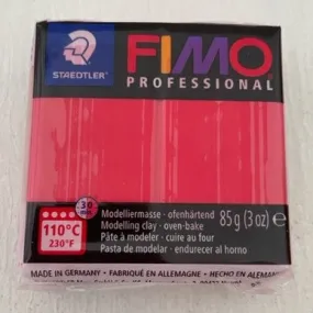 85G Block FIMO Professional Polymer Clay True Red (200)