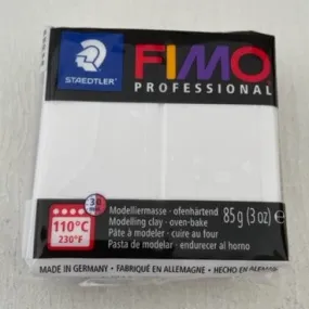 85G Block FIMO Professional Polymer Clay White (0)