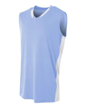 A4 NB2377 Youth Backcourt Jersey - Light Blue White