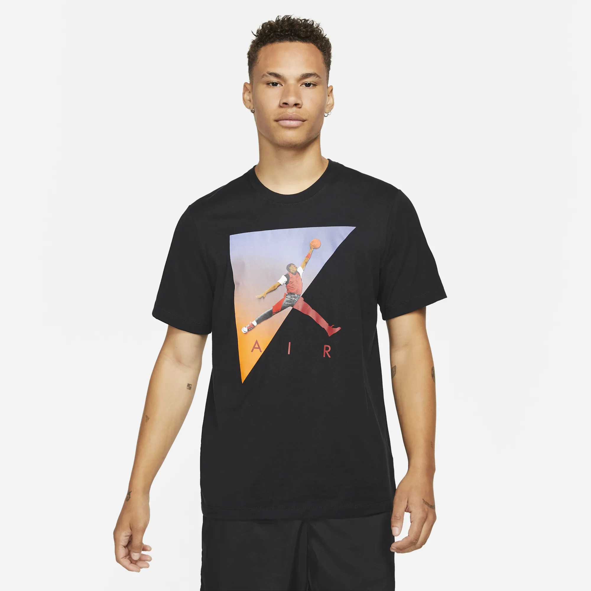 Air Jordan Mens Air Photo T-Shirt 'Black'