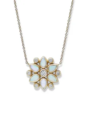 Bezel Bouquet Petal Necklace