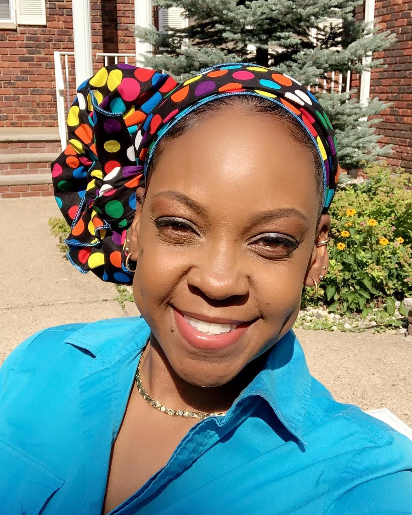 Black Multicolor Headwrap, African Ankara Headwrap