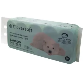 Cloversoft Unbleached Bamboo Toilet Tissues 3 Ply 10 X 200 Sheets