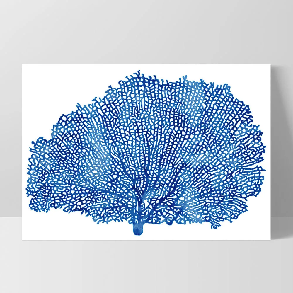 Coral Sea Fan Blue - Art Print