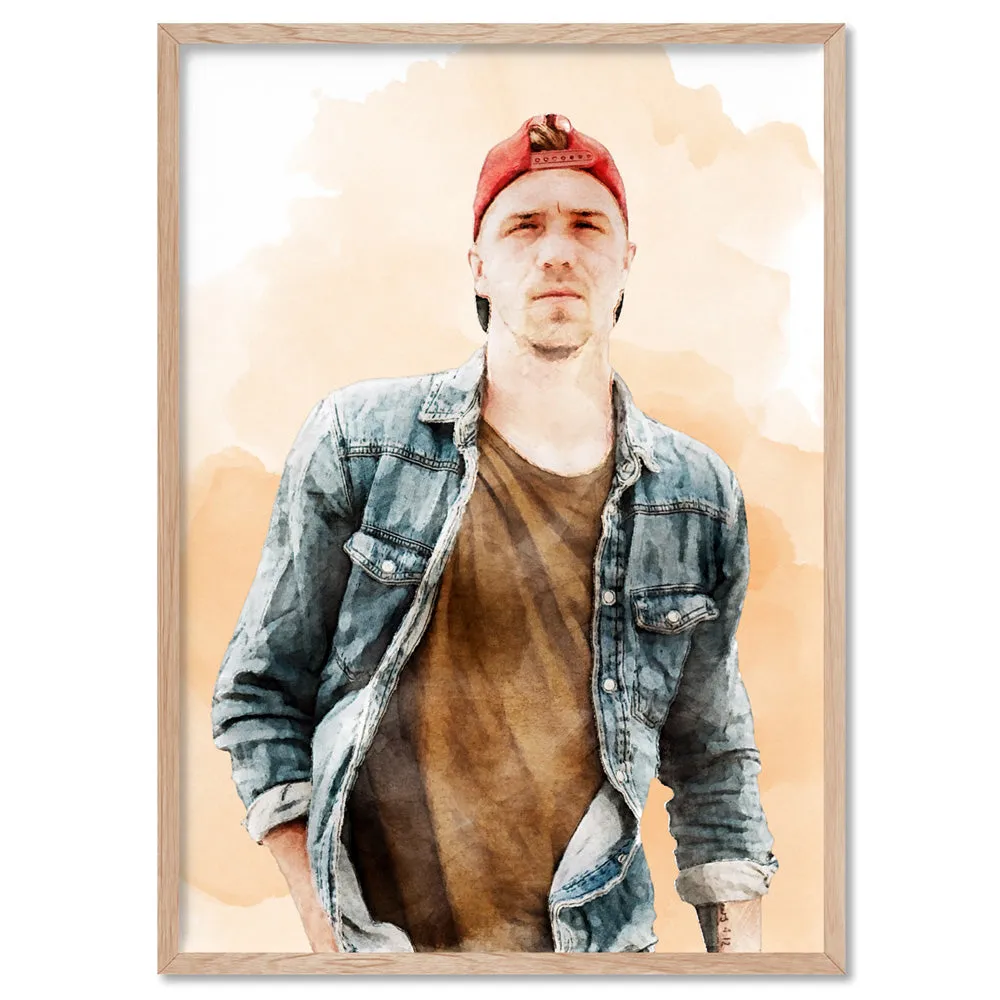 Custom Self Portrait | Watercolour - Art Print