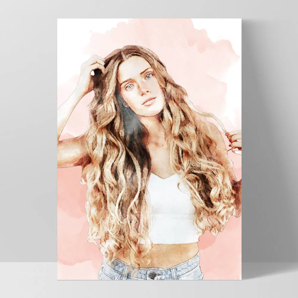 Custom Self Portrait | Watercolour - Art Print