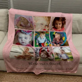 Design your own family photo Collage Blanket | Blanket Personalized With Your Pictures