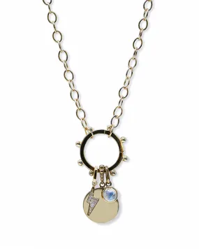 Dew Drop Madeline Marine Story Catcher Bolt Charm Necklace