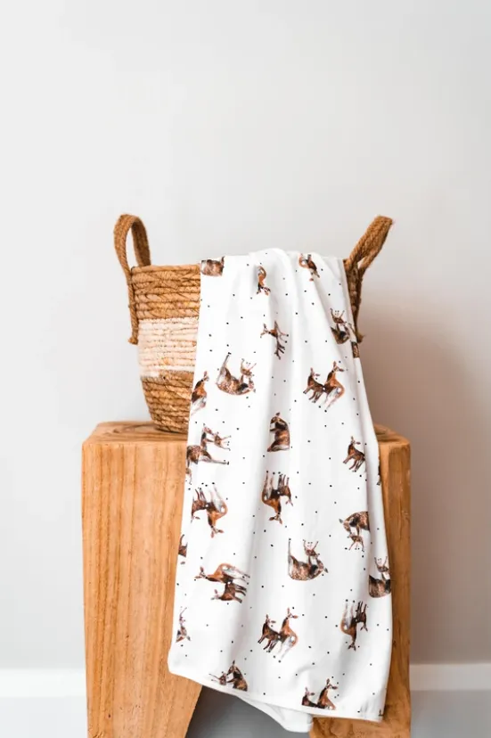 Doe Fawn Cotton Jersey Warp - My Deer