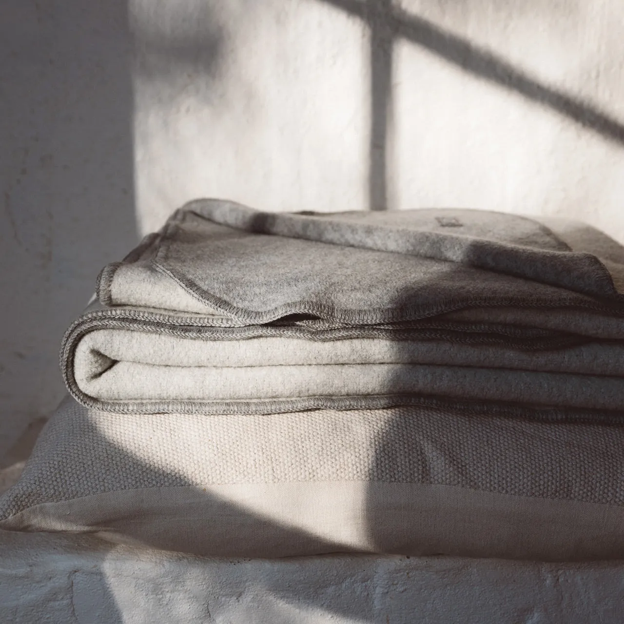 Double Faced Boiled Wool Blanket Organic Merino (200x135cm) *Returning 2025