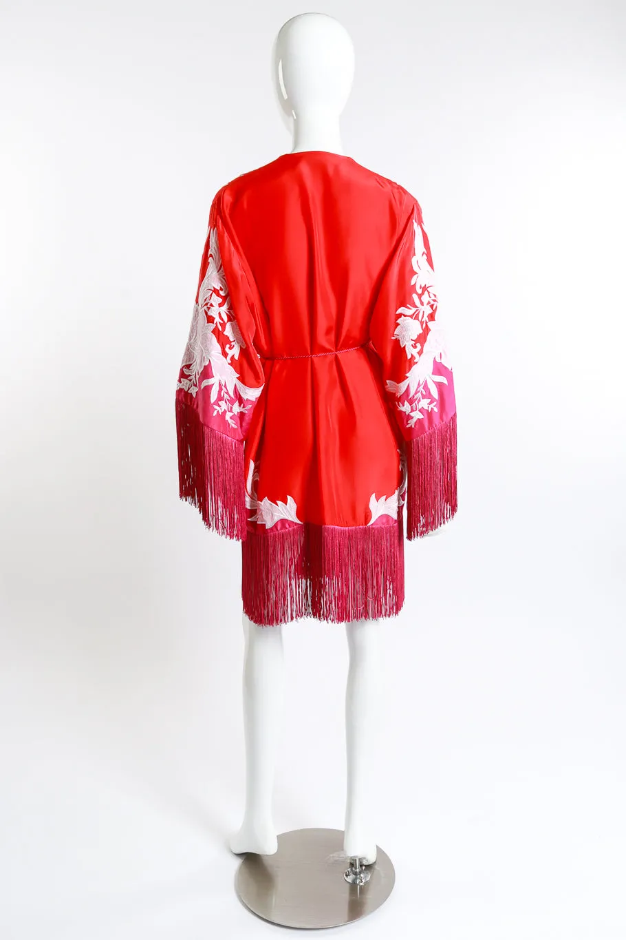 Embroidered Floral Fringe Jacket