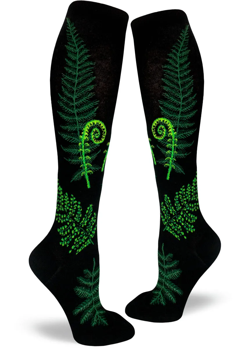 Ferns & Fiddleheads Knee Socks