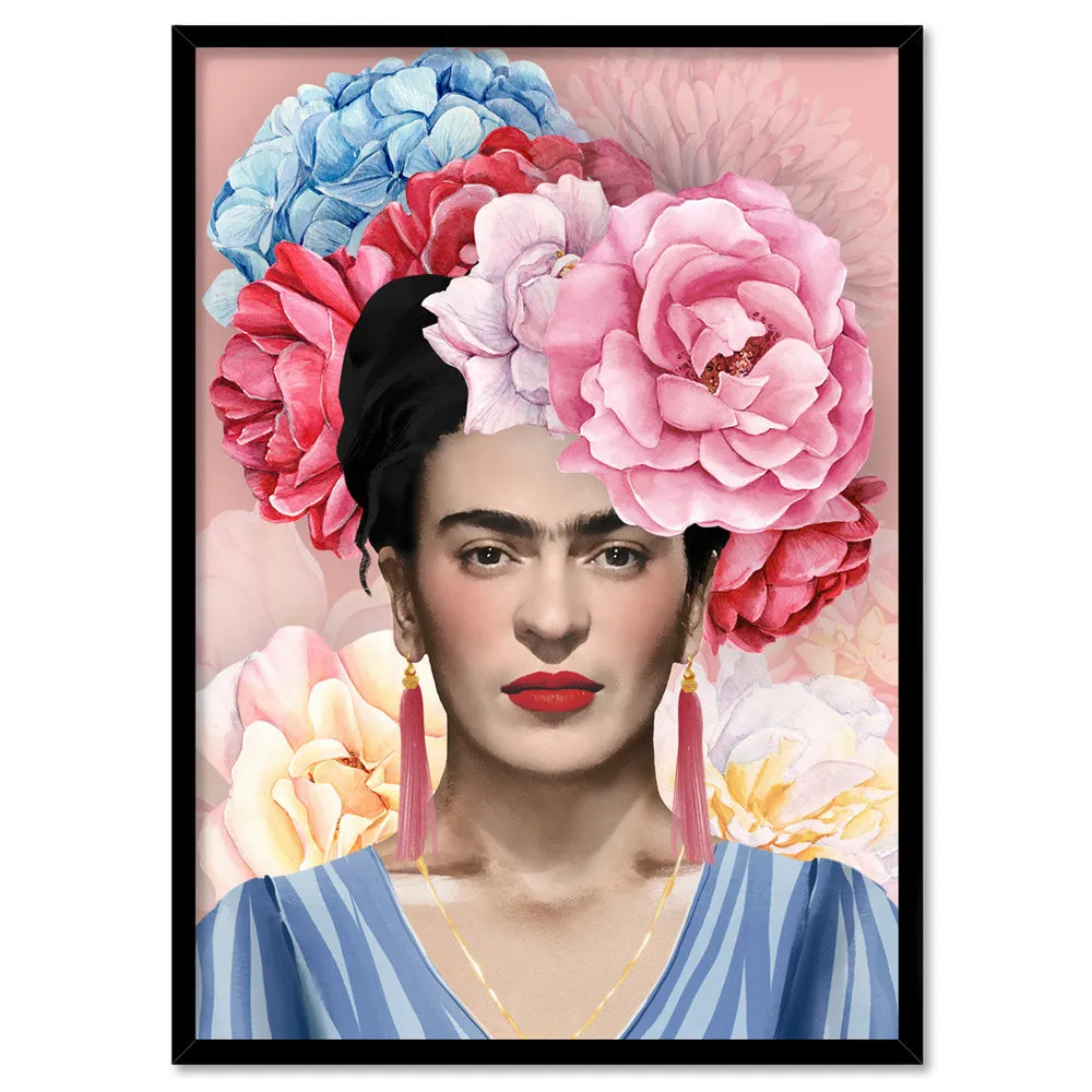 Frida Floral Blooms in Watercolour - Art Print