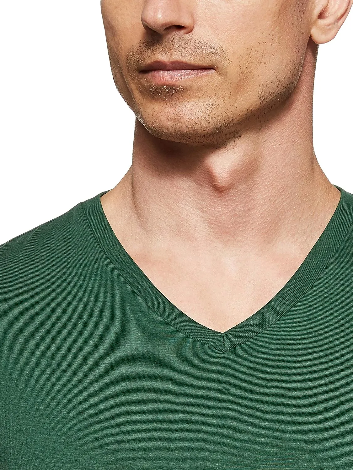 Lacoste Men's Short Sleeve V-Neck Pima Jersey T-Shirt