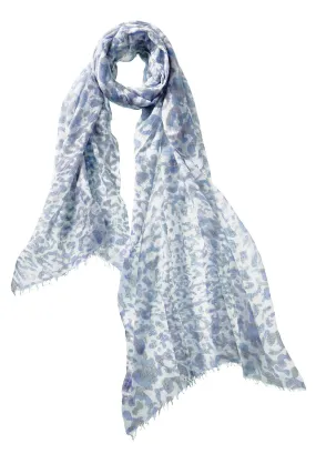 Leopard Scarf - Skylight