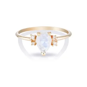 Lilah II | moonstone & diamonds