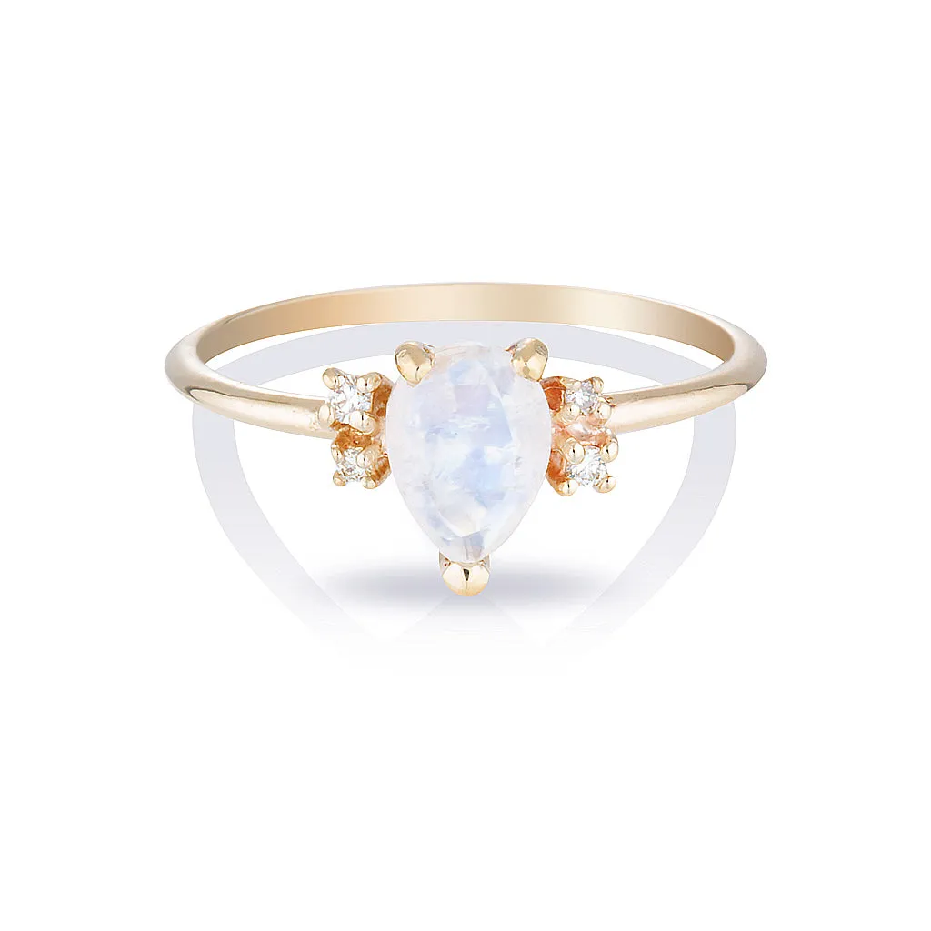 Lilah II | moonstone & diamonds