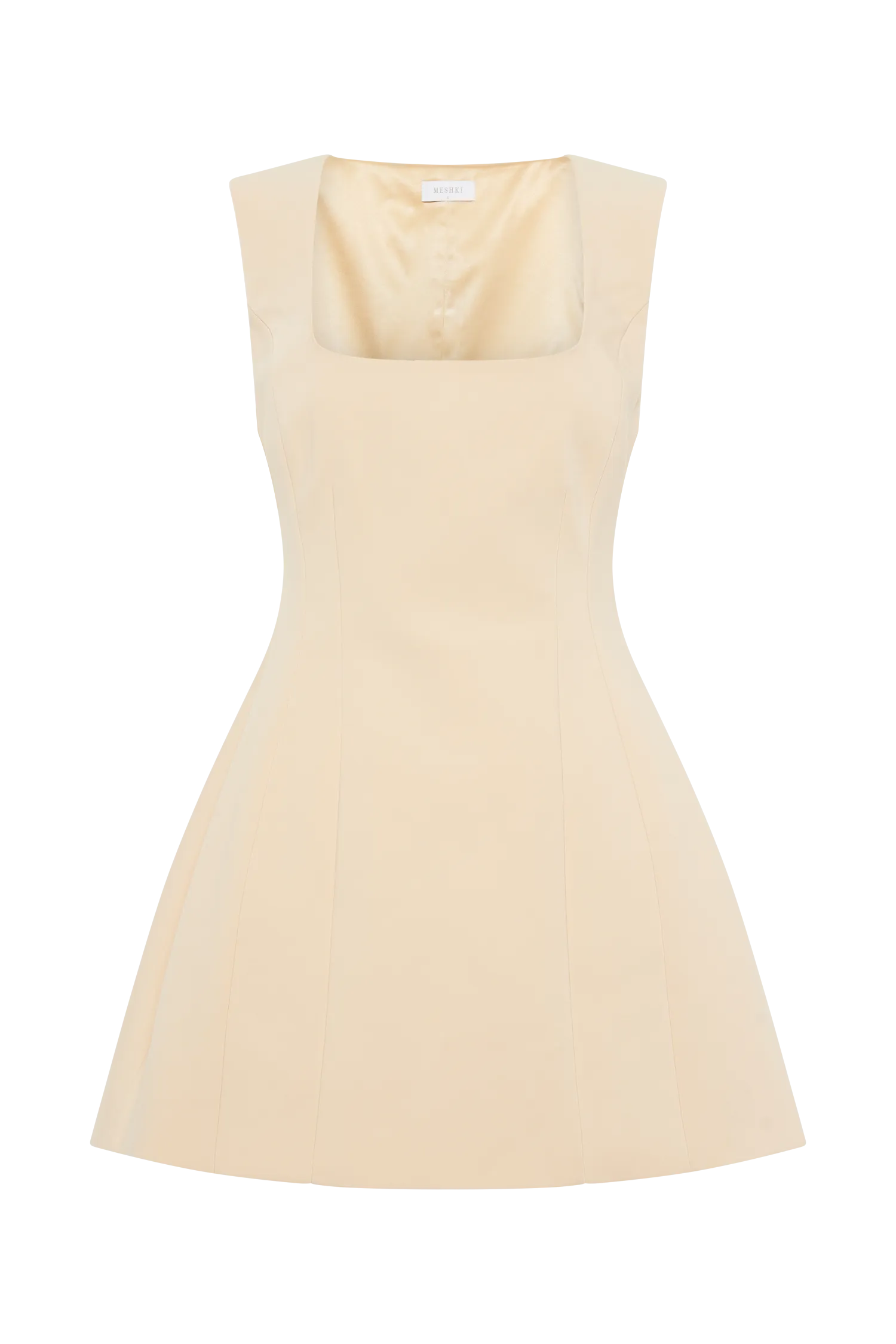 Lysandre Crepe Mini Dress - Peach