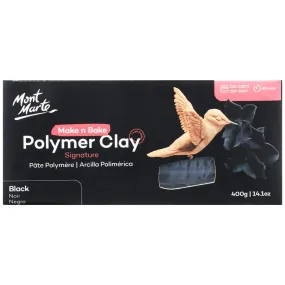 Make n Bake Polymer Clay Signature 400g (14.1oz) - Black