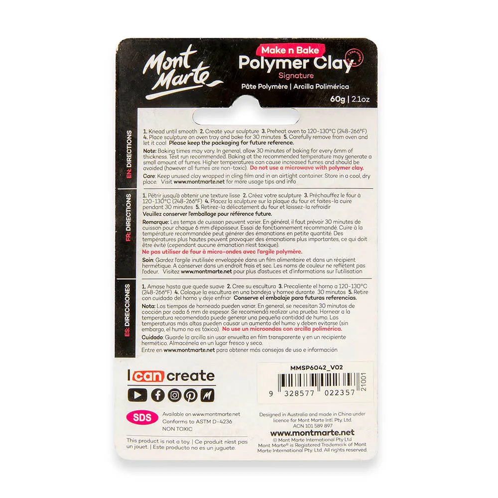 Make n Bake Polymer Clay Signature 60g (2.1oz) - Fluoro Pink