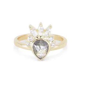 Melody Grey Diamond 14K Yellow Gold