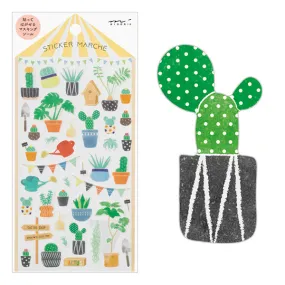 Midori Sticker 2377 Marché Cactus