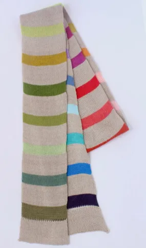 Natural Rainbow Summer Scarf