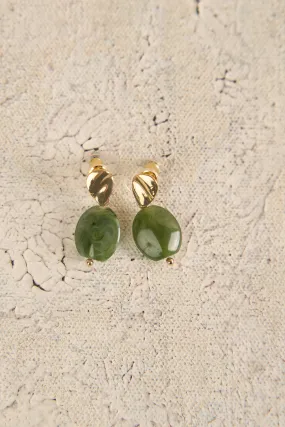 Olive Drop Earrings