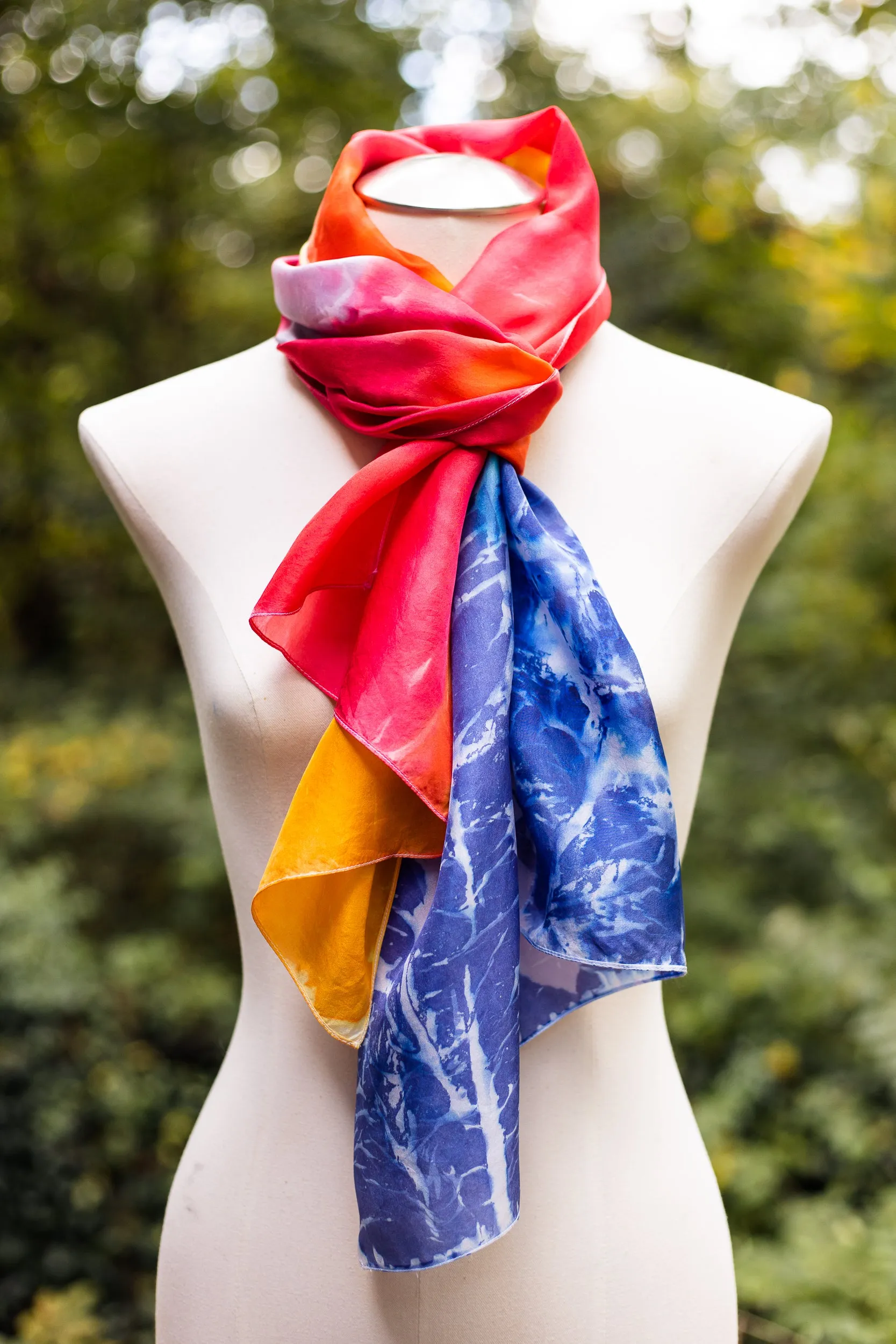 Persimmon Silk Scarf