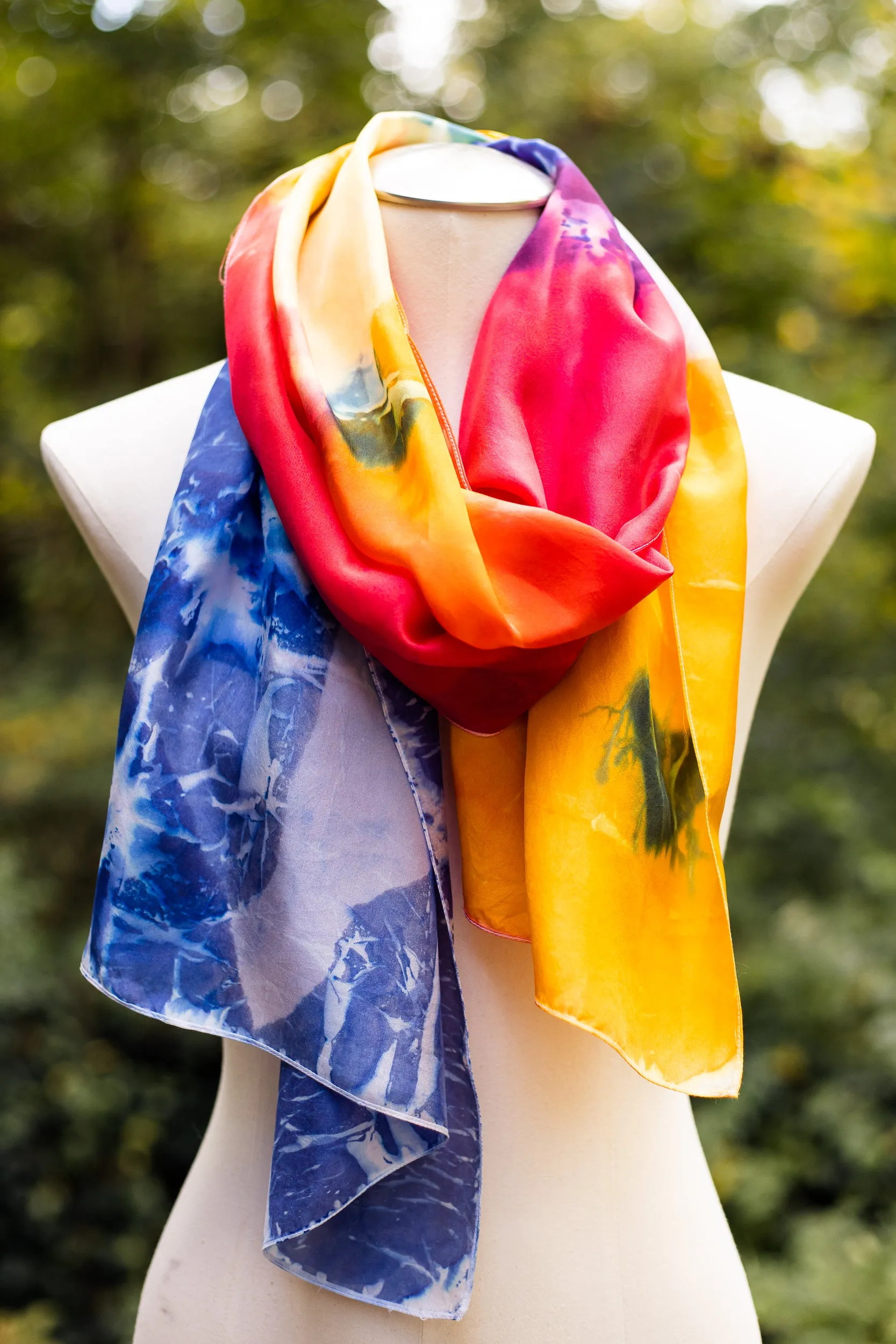 Persimmon Silk Scarf