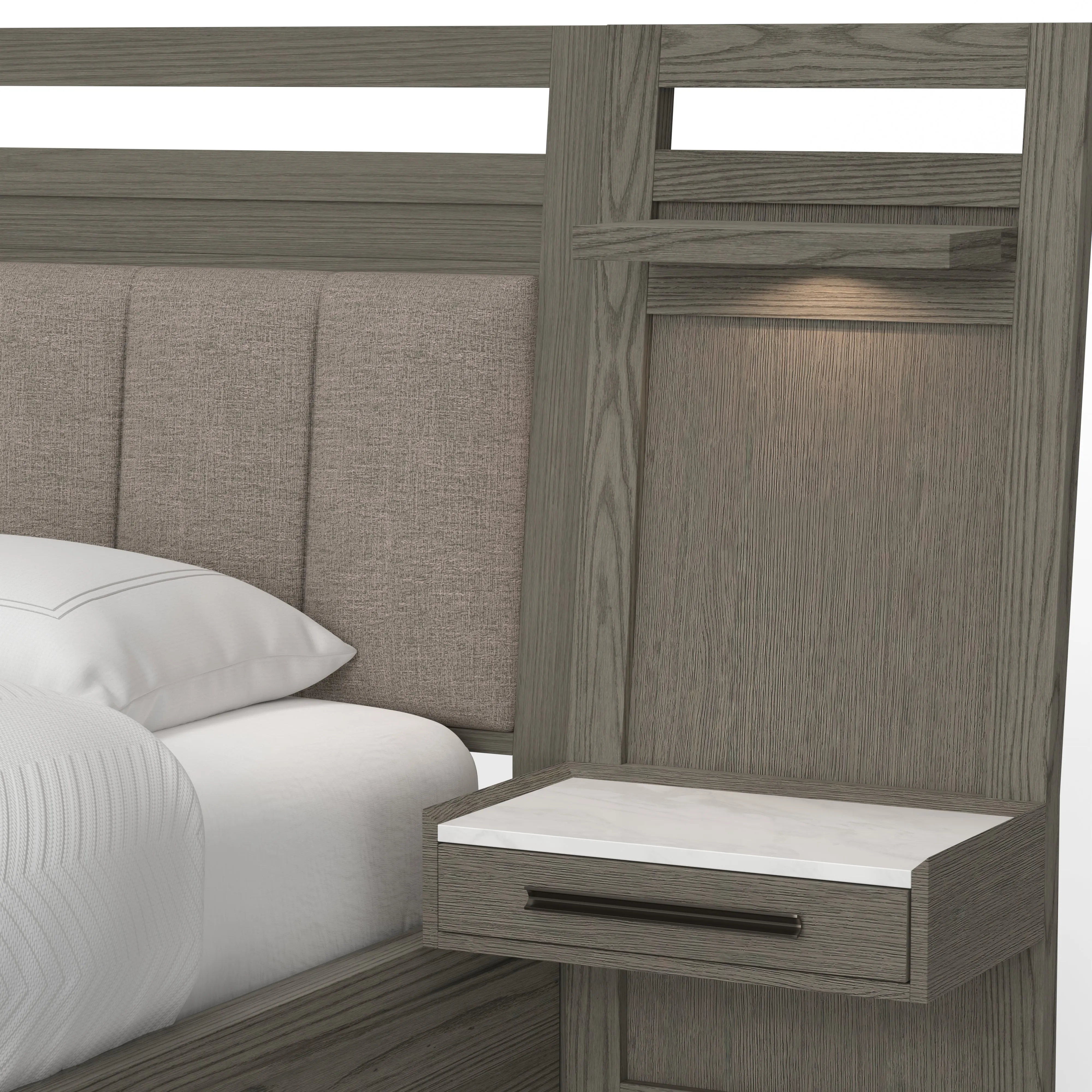 PURE MODERN BEDROOM King 6/6 Platform Wall Bed (1266HB/1266FB/125066R/52250P)