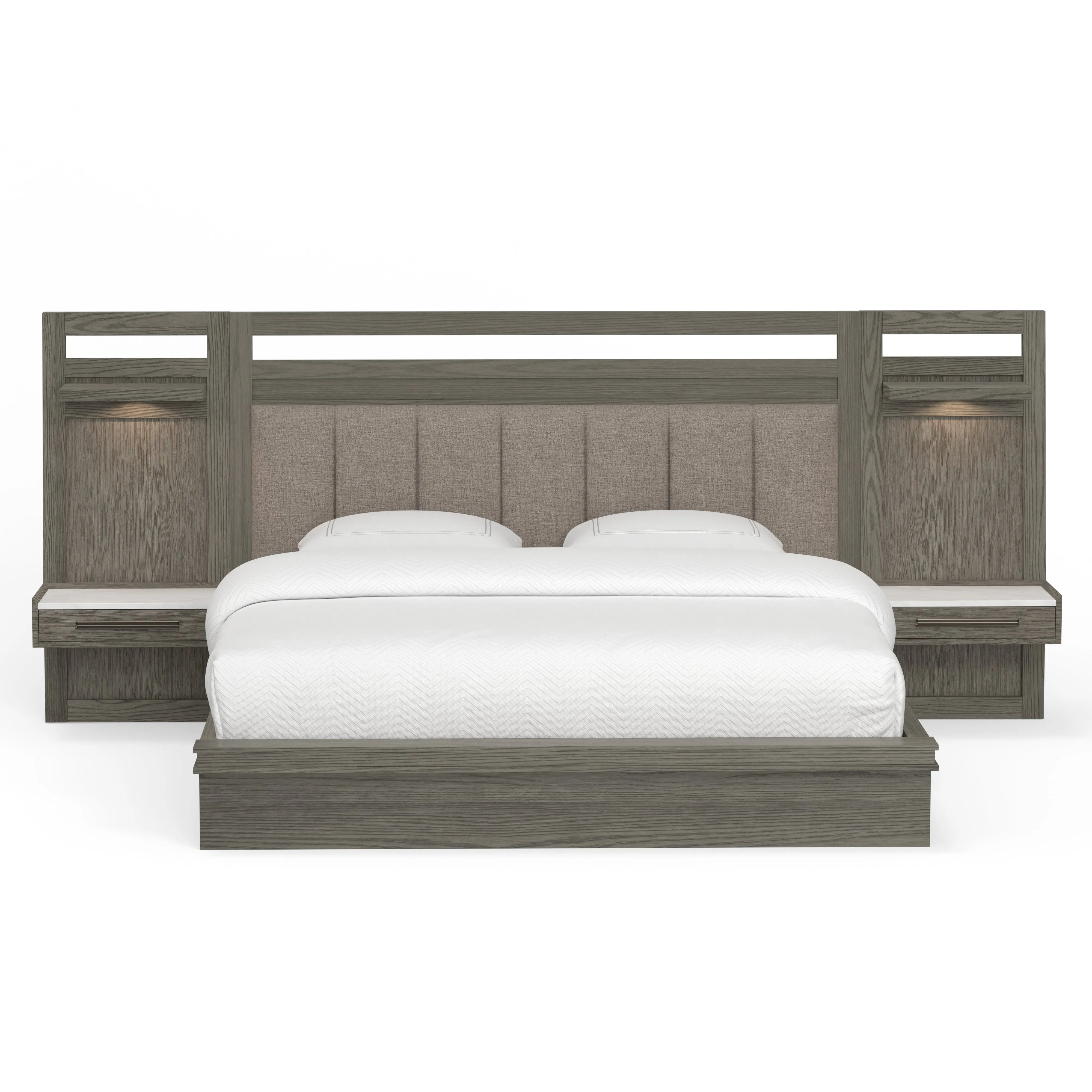 PURE MODERN BEDROOM King 6/6 Platform Wall Bed (1266HB/1266FB/125066R/52250P)