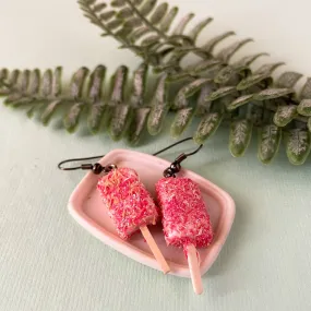 Strawberry Shortcake Icecream Bar Mini Food Earrings