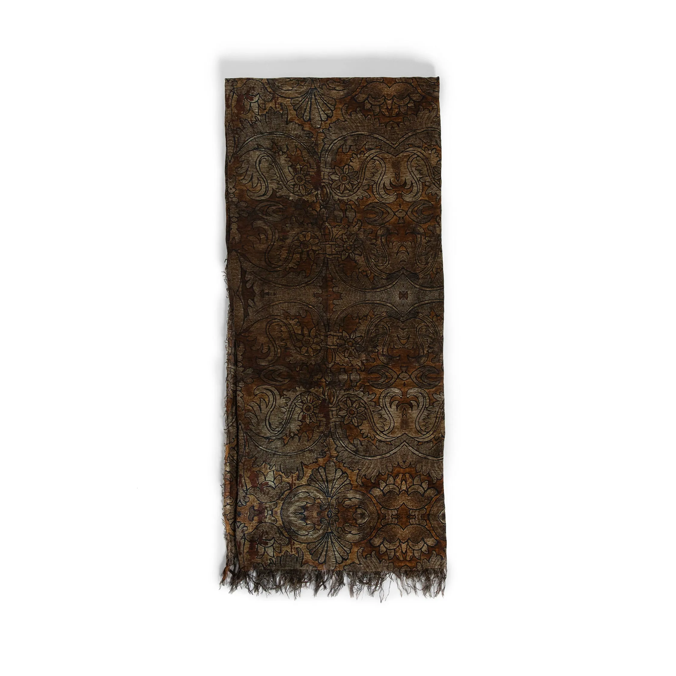 UMA WANG WOMAN BROWN SCARVES